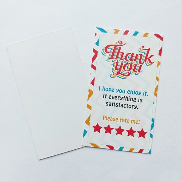 ♥️ 5x25 / 50 Thank Thank you cards - Picture 4 of 6